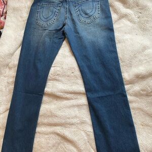 True Religion Dark Blue Straight Leg Jeans